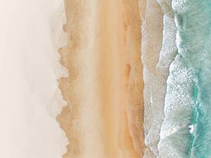 Fotografija Idyllic beach scene photographed from a, Abstract Aerial Art