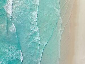 Fotografija Waves from the Southern Ocean washing, Abstract Aerial Art