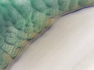 Fotografija Drone photo showing the edge of, Abstract Aerial Art, (40 x 30 cm)