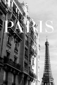Umjetnička fotografija Paris Text 3, Pictufy Studio, (26.7 x 40 cm)