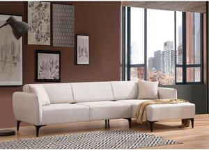 Atelier Del Sofa Kutna garnitura, Bijela, Belissimo Right - Off White