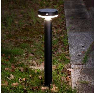 LED Solarna lampa sa senzorom GWINEA LED/4,5W/3,7V 2000 mAh 50 cm IP44 crna