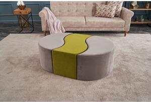 Atelier Del Sofa Tabure, Mink zelena, Alya Puf - Mink, Green