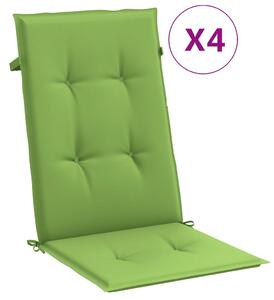 VidaXL Jastuci za stolice 4 kom prošarano zeleni 120x50x4 cm tkanina