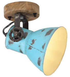 VidaXL Zidna svjetiljka 25 W pohabano plava 11,5x11,5x25 cm E27