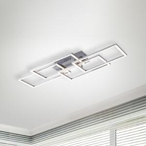 LED stropna svjetiljka Iven, dim, čelik, 70x34,5cm