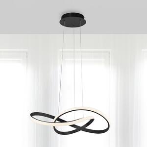LED visilica Maria, 3-step-dim, crna