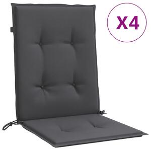 VidaXL Jastuci za stolice 4 kom antracit 100 x 50 x 7 cm od tkanine