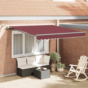 Tenda na automatsko uvlačenje s LED svjetlima bordo 300x250 cm - Bordo / 300 x 250 cm