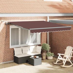 Tenda na automatsko uvlačenje s LED smeđa 300 x 250 cm - Smeđa / 300 x 250 cm