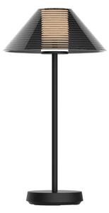 LED Prigušiva stolna lampa SERENGETI LED/3,4W/5V USB 3600 mAh IP44 crna