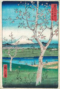 Poster Hiroshige - The Outskirts of Koshigaya, Hiroshige Utagawa