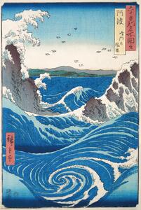 Poster Hiroshige - Naruto Whirlpool, Hiroshige Utagawa