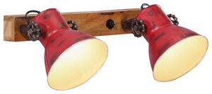 VidaXL Zidna svjetiljka 25 W pohabano crvena 45 x 25 cm E27