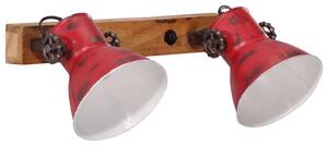 VidaXL Zidna svjetiljka 25 W pohabano crvena 45 x 25 cm E27