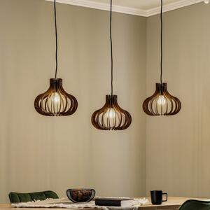 Lindby Lawenta viseća lampa s drvenim sjenilima