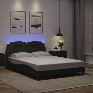 Okvir kreveta Viana s LED-om bez madraca sivi 140 x 200 cm - Siva / 140 x 200 cm