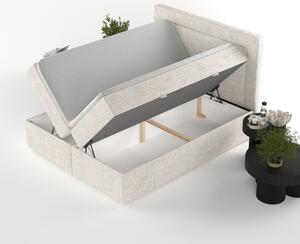Krem boxspring krevet s prostorom za pohranu 140x200 cm Imagine – Maison de Rêve