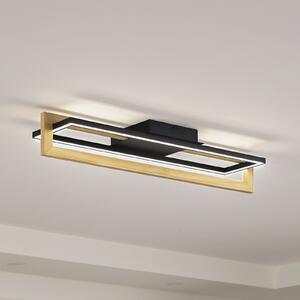 Lindby LED stropna svjetiljka Holamu, 80 cm, drvo