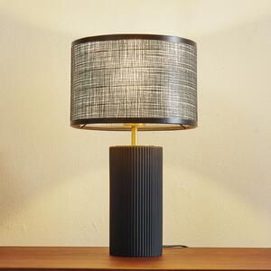 Lindby stolna lampa Sorscha, crna, željezo, Ø 26 cm, Crno, Dnevni boravak/blagovaonica, Metal