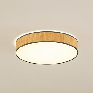 Lindby LED stropna svjetiljka Jutis, bež, alge, Ø 50 cm