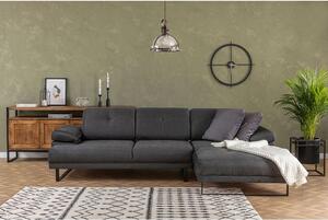 Atelier Del Sofa Kutna garnitura, Antracit, Mustang Small Right - Anthracite