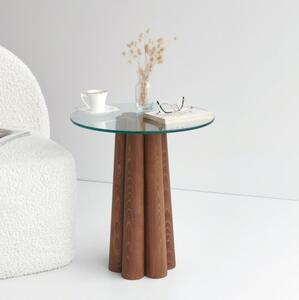 Stolić za kavu PIANETA 50x45 cm bor/prozirna