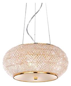 Ideal Lux - Kristalni luster na sajli PASHA 6xE14/40W/230V pr. 40cm zlatna