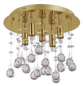 Ideal Lux - LED Kr. stropna svjetiljka MOONLIGHT 5xG9/3W/230V pr. 26 cm zlatna