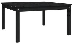 VidaXL Vrtni stol crni 82,5 x 82,5 x 45 cm od masivne borovine