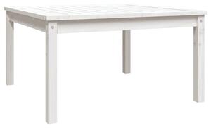 VidaXL Vrtni stol bijeli 82,5 x 82,5 x 45 cm od masivne borovine