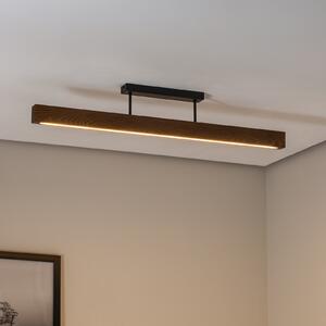 Teo LED drvena stropna svjetiljka, orah, 96 cm, 3000 K