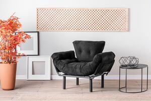 Atelier Del Sofa Fotelja, Crno, Nitta Single - Black