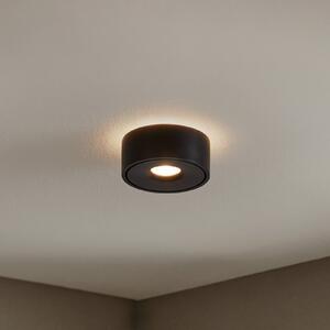 Arcchio LED stropna svjetiljka Rotari, Ø 12 cm, gore i dolje, crna