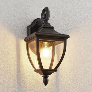 Lindby vanjska zidna lampa Cerys, crna, plastika, visina 37cm