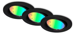 Briloner 7373-035 - SET 3x LED RGB Prig. ugradbena svjetiljka LED/4,9W/230V + DU