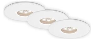 Briloner 7240-036 -SET 3xLED Ugrad. svj. za kup. ATTACH LED/1,8W/230V IP44 bijela