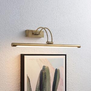 Lucande LED svjetlo za sliku Dimitrij, zakrivljeno, mesing, metal