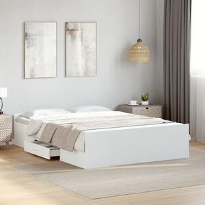 Okvir kreveta s ladicama bez madraca bijeli 140x190 cm - Bijela / 140 x 190 cm