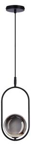 Luster na sajli CORDEL 1xG9/28W/230V crna/dimna crna