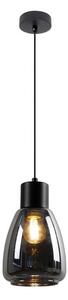 Luster na sajli MOLDO 1xE27/40W/230V crna/dimna crna