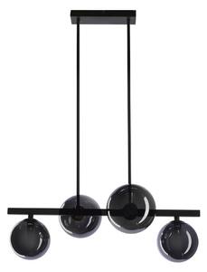 Luster na sajli KAMA 4xG9/28W/230V crna/dimna crna