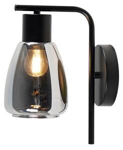 Zidna lampa MOLDO 1xE27/40W/230V crna/dimna crna