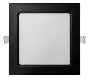 LED Ugradbena svjetiljka SQUARE LED/12W/230V 4000K 17x17 cm crna