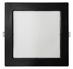 LED Ugradbena svjetiljka SQUARE LED/18W/230V 4000K 22x22 cm crna