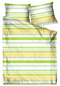 Pamučna premium posteljina u zelenoj boji Rozmer: 140x200 cm | 1 x 70x80 cm
