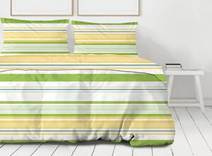 Pamučna premium posteljina u zelenoj boji Rozmer: 140x200 cm | 1 x 70x80 cm