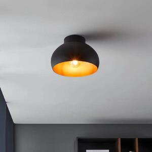 EGLO Mogano 2 stropna svjetiljka, Ø28cm, crna/bakar