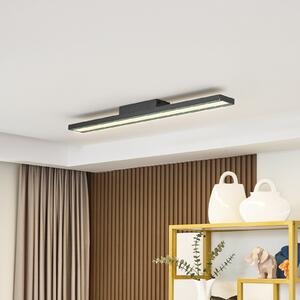 Lucande Smart LED stropna svjetiljka Leicy crna 10 cm RGB CCT