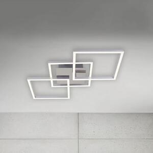 LED stropna svjetiljka Frame step-dim krom-aluminij 76x37cm